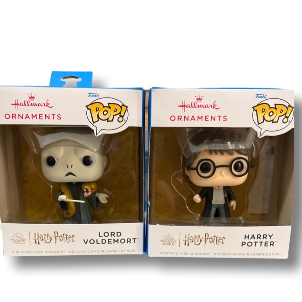 NWT POP Harry Potter & Lord Voldemort Ornaments